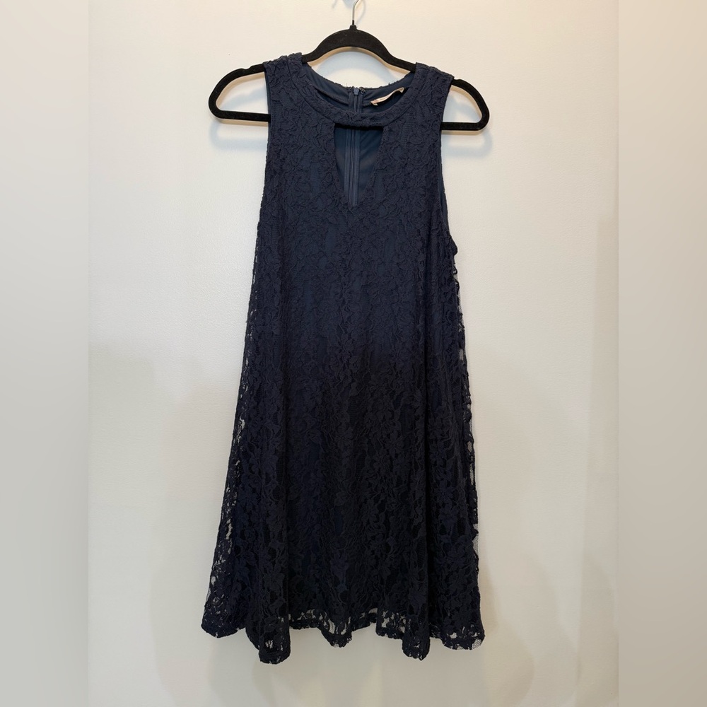 Altar’d ‎ State Navy Blue Lace Dress - Size M